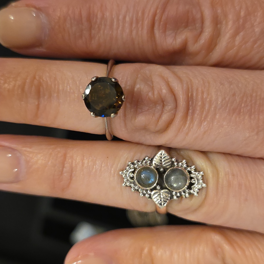 NEW Size 7 Genuine Sterling Silver Rings - Picture 5 of 7